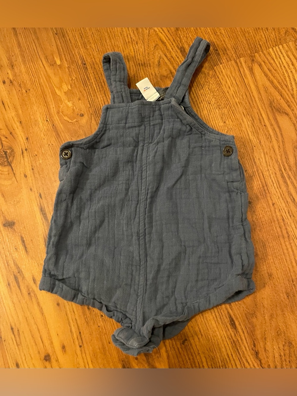 Old Navy Slate Blue Cotton Gauze One-Piece Romper